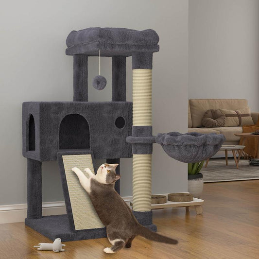 SHA CERLIN 36” Cat Tree | Multi-Level Cat Tower with Hammock & Sisal Scratching Posts | Cozy & Fun for Cats#Tiktokshopbacktoschool