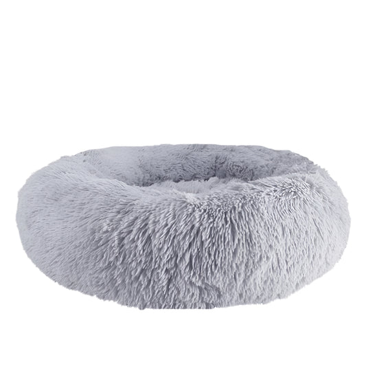 Donut Dog Bed Warm Soft Long Plush Pet Bed for Samll Large Dog House Cat Calming Beds Washable Winter Kennel Sofa Cushion Mat