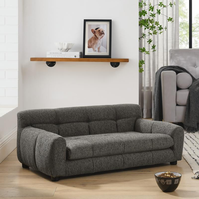 Niccae Soft & Comfortable Pet Sofa with Backrest and Armrests, Modern Rectangular Design for Large & Medium-Sized Dogs, Perfect for Pet Comfort