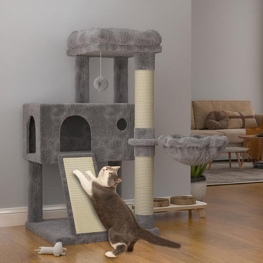 SHA CERLIN 36” Cat Tree | Multi-Level Cat Tower with Hammock & Sisal Scratching Posts | Cozy & Fun for Cats#Tiktokshopbacktoschool