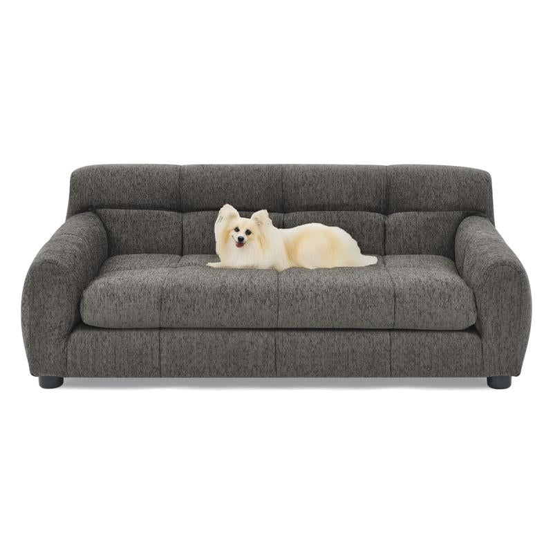 Niccae Soft & Comfortable Pet Sofa with Backrest and Armrests, Modern Rectangular Design for Large & Medium-Sized Dogs, Perfect for Pet Comfort