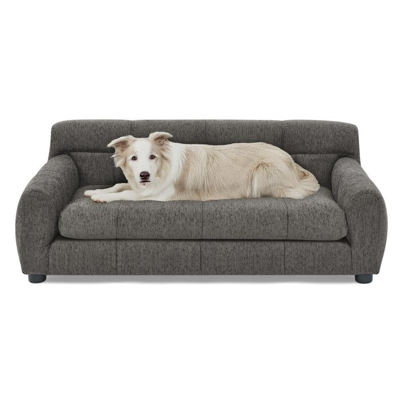 Niccae Soft & Comfortable Pet Sofa with Backrest and Armrests, Modern Rectangular Design for Large & Medium-Sized Dogs, Perfect for Pet Comfort